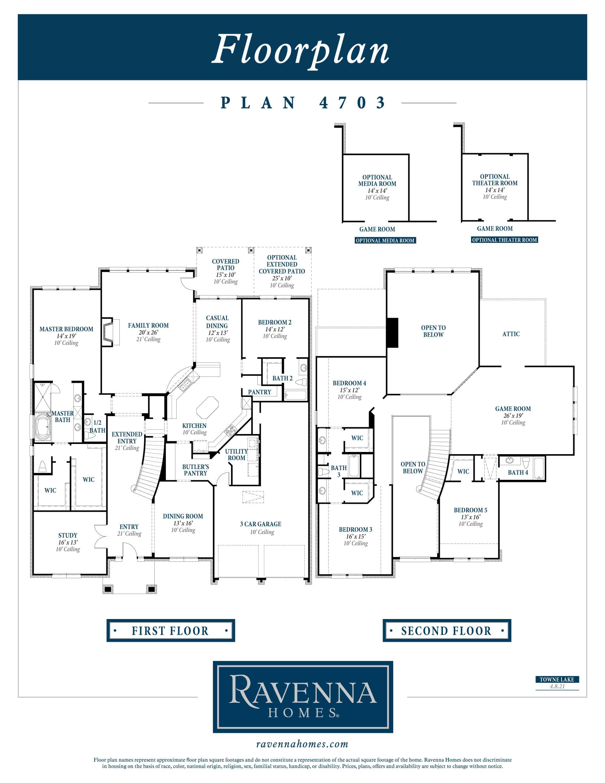 Floor Plan 4703 Ravenna Homes Ravenna Homes Houston Home Builder